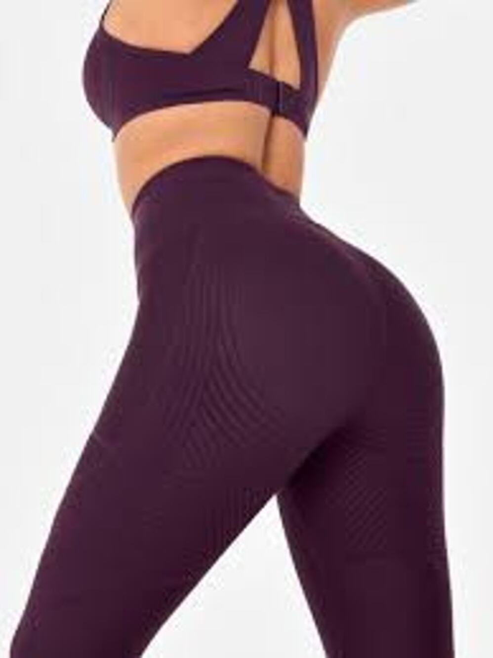Body Sculpt Midnight Crushed Plum 7/8 Leggings 2.0 Reversible Wear Medium